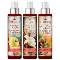 Scentsicles, Scent Mister, 1 Into the Vanilla Woods/1 Autumn 'n Apples/ 1 Spiced Pine Cones- 3 pack - National Tree Company