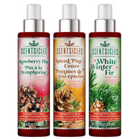 Scentsicles, Scent Mister 1 White Winter Fir/ 1 Snowberry Pine/1 Spiced Pine Cones- 3 pack - National Tree Company