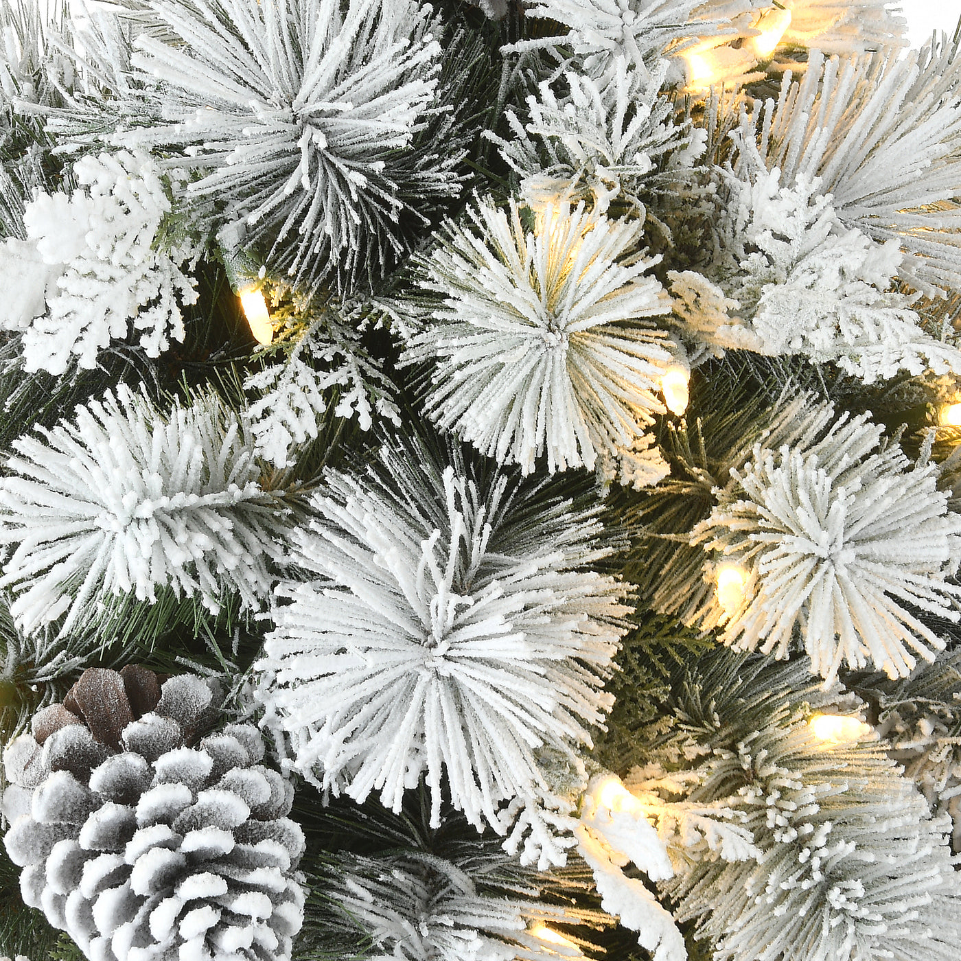 22 in.Pre-Lit Snowy Chiwaw Basin Tree with LED Lights, Plug-In - National Tree Company