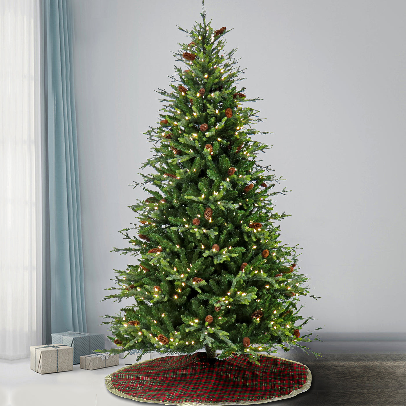 7.5 ft. Pre-Lit Skykomish Pine Tree with LED Lights - National Tree Company