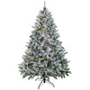 6.5 ft. Pre-Lit Snowy Hudson Tree with  PowerConnect Warm White LED Lights, Plug-In - National Tree Company