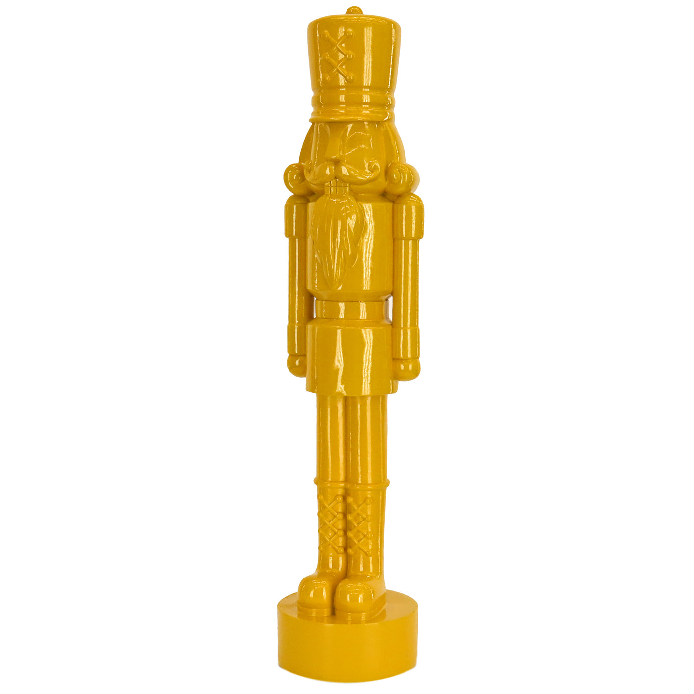 24 in. HGTV Home Collection Nutcracker Christmas Decor, Yellow - National Tree Company