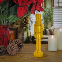 12" HGTV Home Collection Nutcracker Christmas Decor, Yellow - National Tree Company