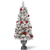 5 ft. Pre-Lit Snowy Bristle Pine Tree with Clear Lights, Plug-In - National Tree Company