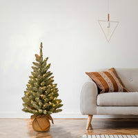 3 ft. Pre-Lit Snowy Concolor Fir Tree with LED Lights - National Tree Company