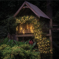 12 ft. Meteor Shower Cascading LED String Lights, 128 Warm White Plug-In Christmas Lights, Indoor/Outdoor Holiday Décor, Pack of 3 - National Tree Company
