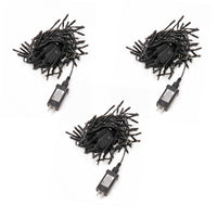 12 ft. Meteor Shower Cascading LED String Lights, 128 Warm White Plug-In Christmas Lights, Indoor/Outdoor Holiday Décor, Pack of 3 - National Tree Company