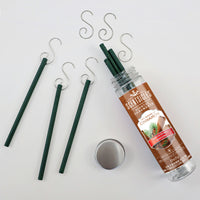 Scented Ornaments, 2-Pack- 6ct Bottle, 2 Dashes of Cinnamon, Fragrance-Infused Paper Sticks - National Tree Company