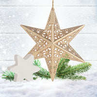 Scentsicles Decorative Ornament, Metal Gold Star, White Winter Fir with Refill - National Tree Company