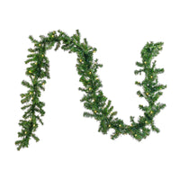 9 ft. Pre-Lit Stefan Fir Garland with Clear Lights - National Tree Company