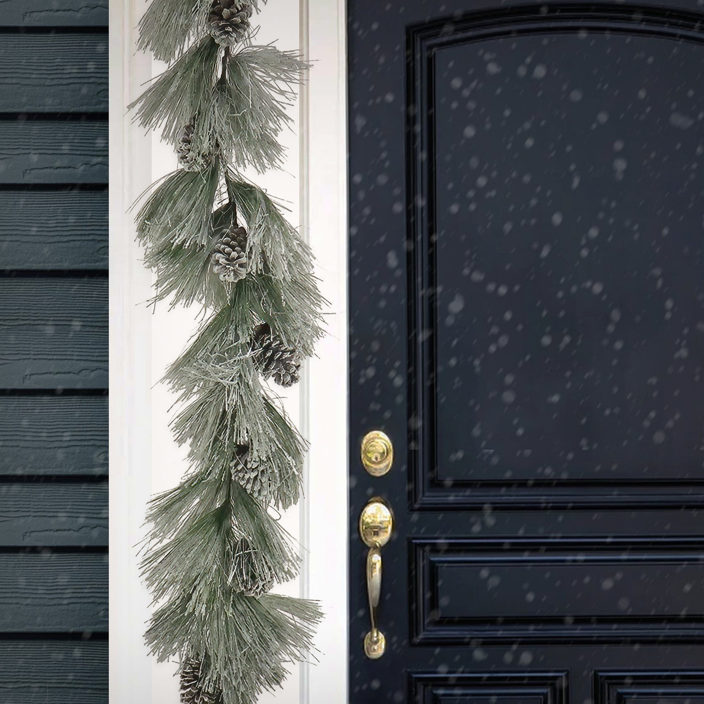 7 ft. Snowy Long Needle Plastic Garland - National Tree Company