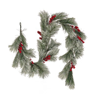 8 ft. Snowy Pine Berry Plastic Garland - National Tree Company