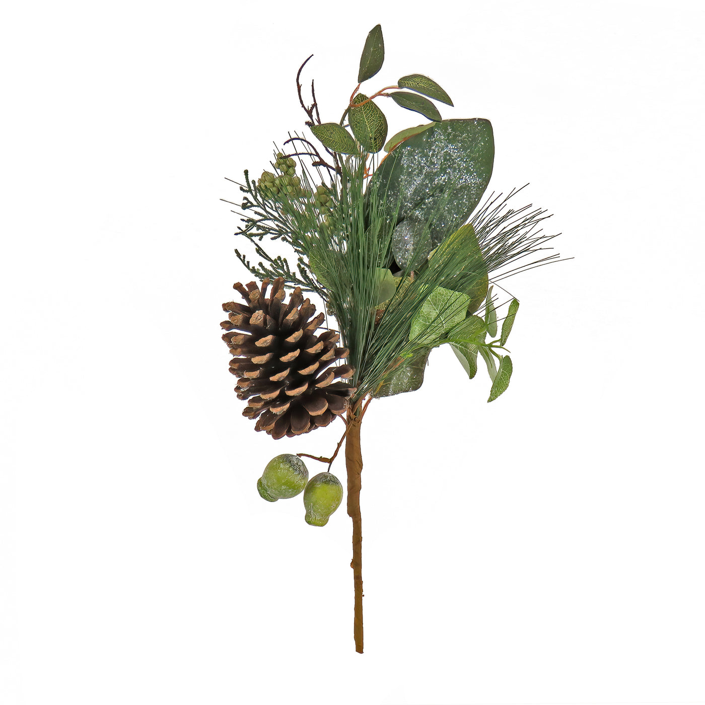 19 in. Pine, Berry and Cone Plastic Pick - National Tree Company