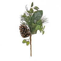 19 in. Pine, Berry and Cone Plastic Pick - National Tree Company