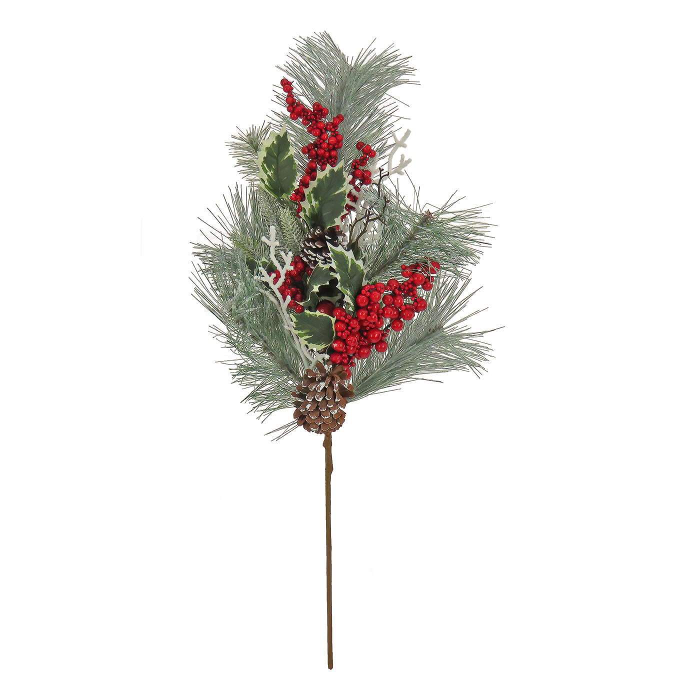 28 in. Berry Pine Plastic Spray - National Tree Company