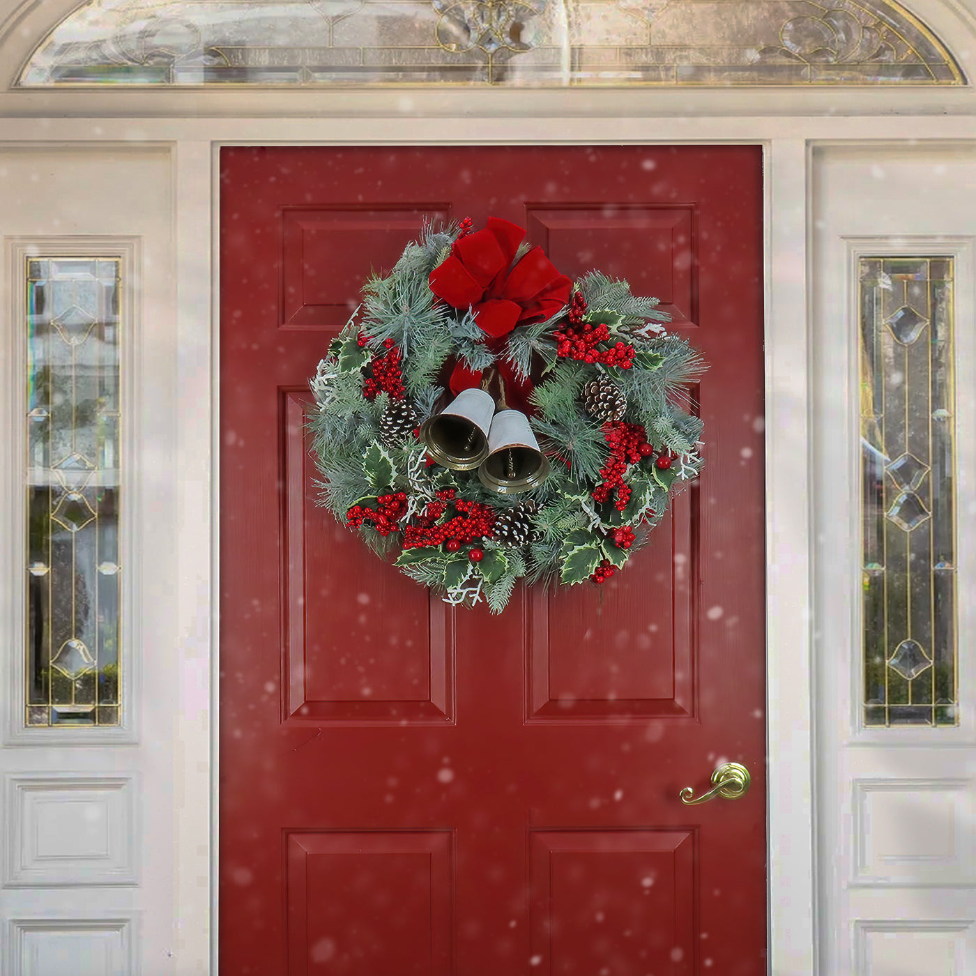 26 in. Berry Pine Plastic Wreath - National Tree Company