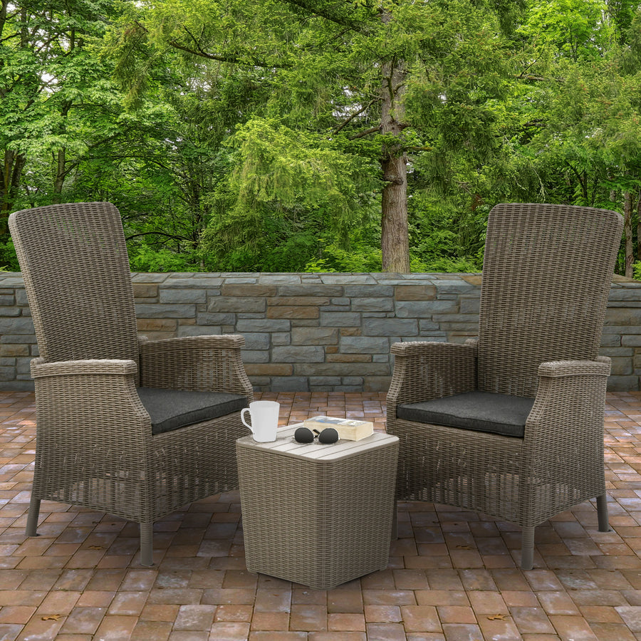 3-Piece Bracknell Collection All-Weather Chat Set