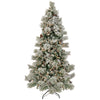 6.5 ft. Pre-Lit Snowy Yorkshire Tree with Clear Incandescent Lights, Plug-In - National Tree Company