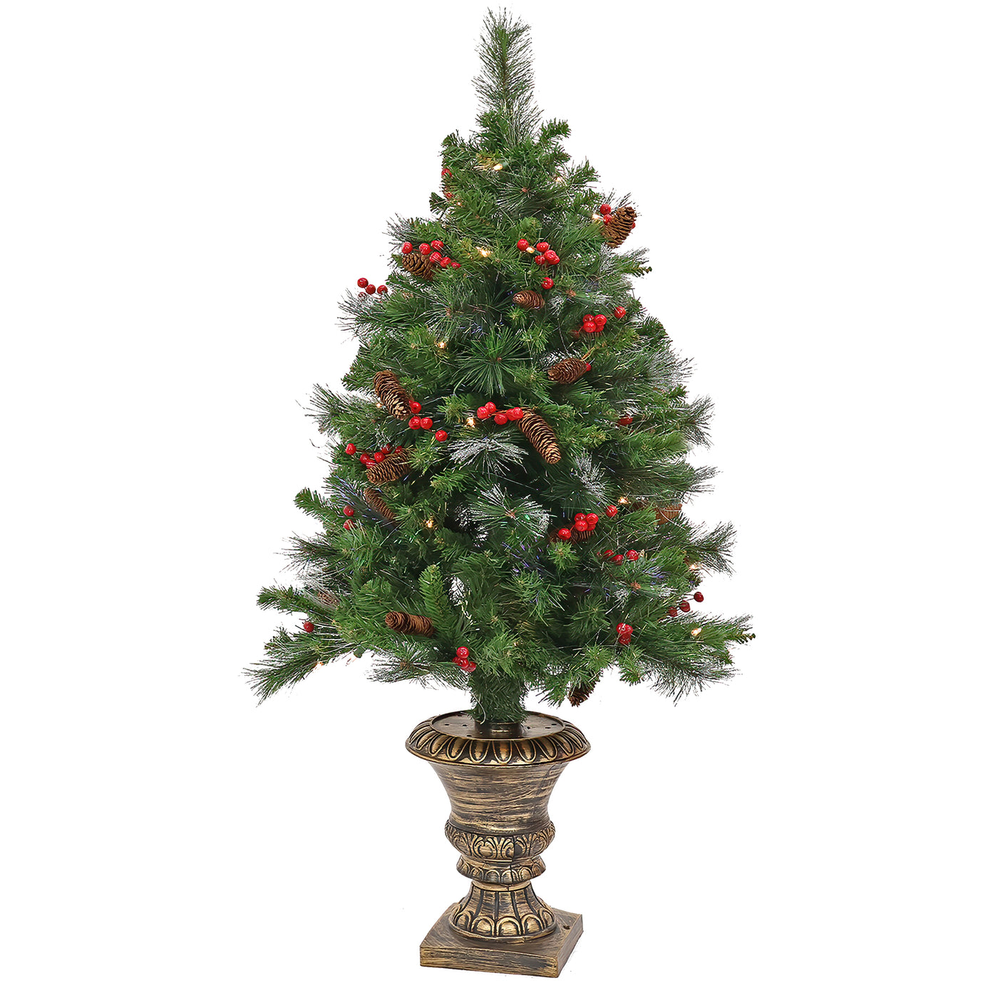 4 ft. Pre-Lit Crestwood Fiber Optic Tree - National Tree Company