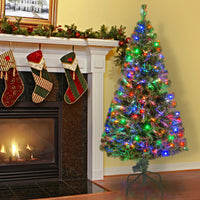 5 ft. Pre-Lit Fiber Optic Evergreen Tree with LED Lights - National Tree Company