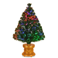 36 in. Pre-Lit Fiber Optic Evergreen Firework Tree - National Tree Company