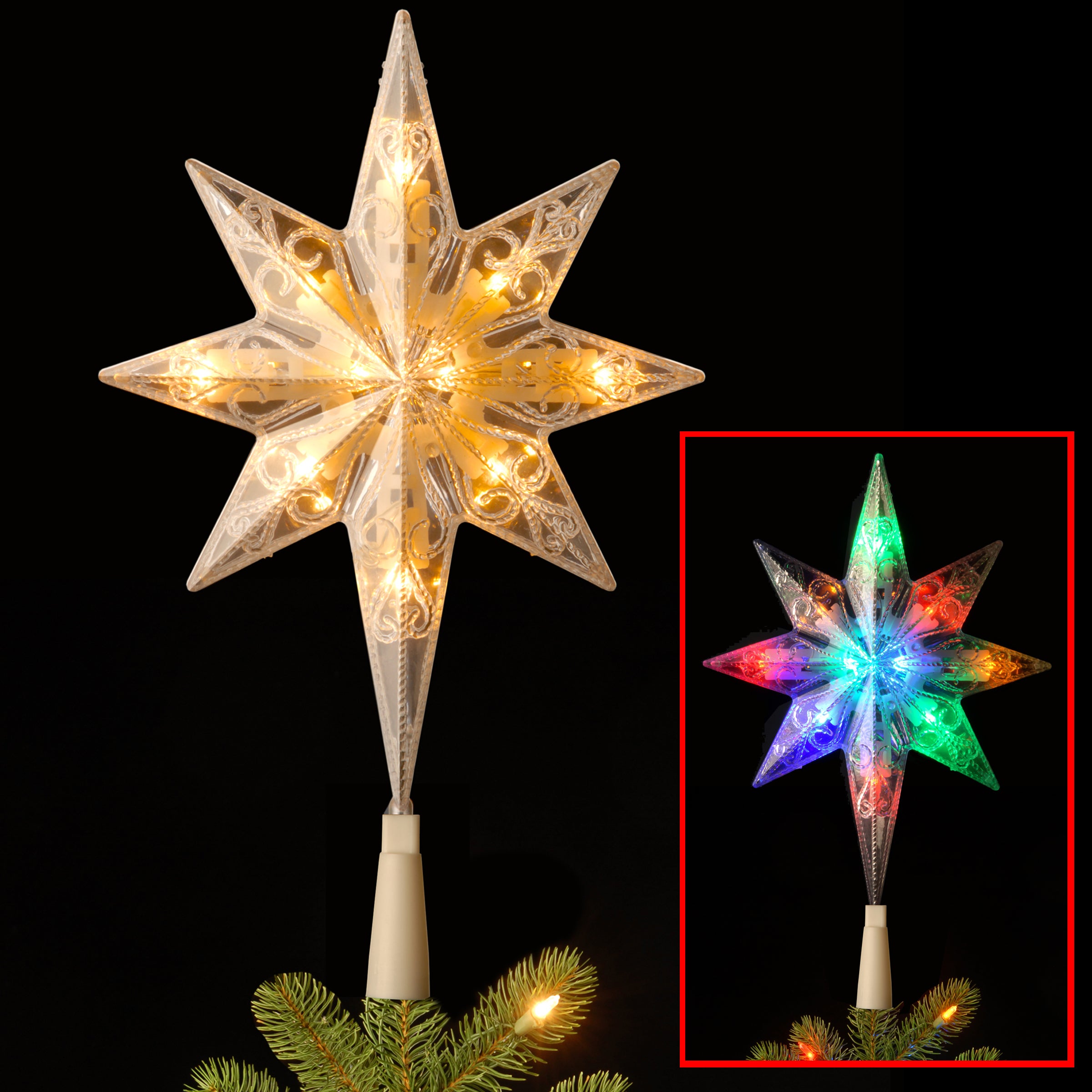 National Tree Company Bethlehem Star Tree Topper - Thumbnail 4