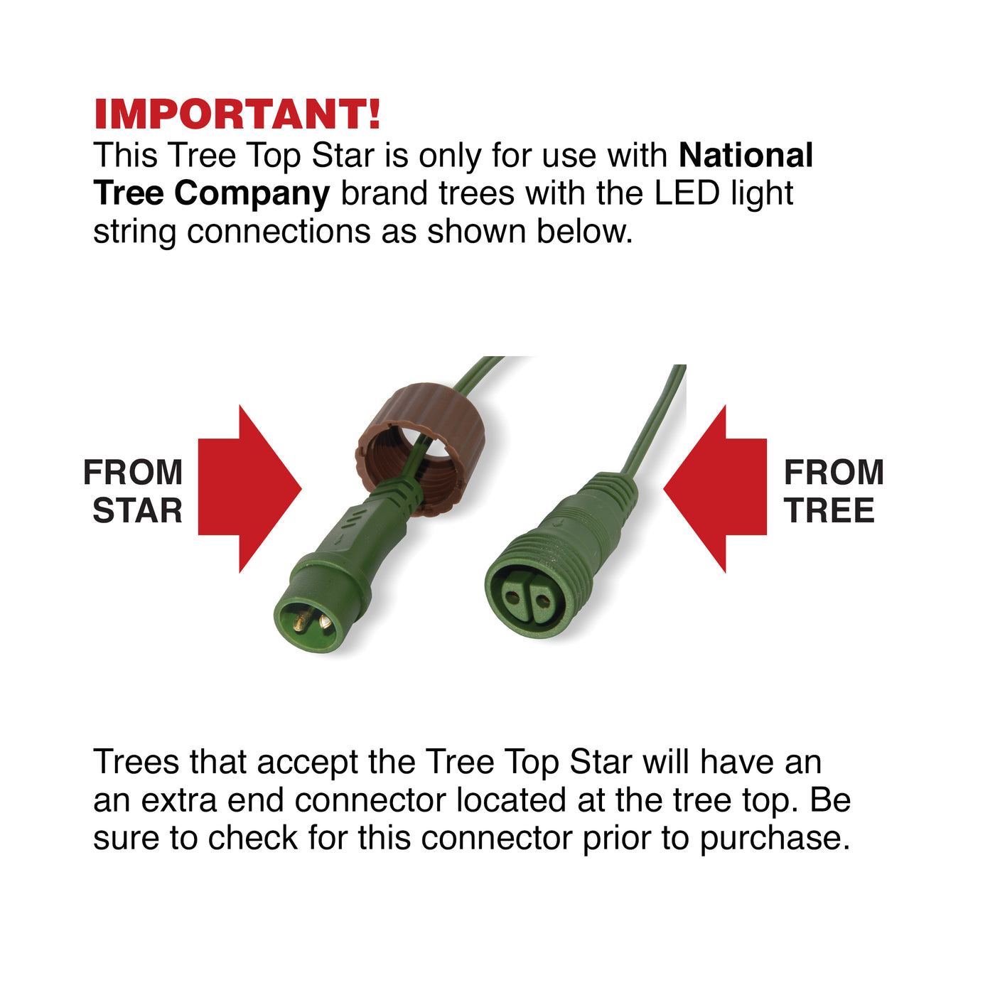 11 in. Tree Top Star with Warm White LED Lights - National Tree Company