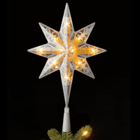 11 in. Tree Top Star with Battery Operated Warm White LED Lights - National Tree Company
