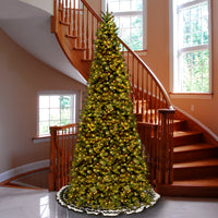 10 ft.Pre-Lit Tiffany Fir Slim Tree with Clear Lights - National Tree Company