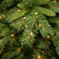 7.5 ft. Tiffany Fir Slim Tree with Clear Lights - National Tree Company