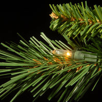 7.5 ft. Tiffany Fir Slim Tree with Clear Lights - National Tree Company