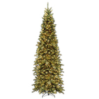 9 ft. Pre-Lit Tiffany Fir Slim Tree with Clear Lights - National Tree Company
