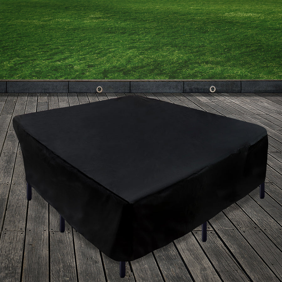 96 in. Waterproof Patio Furniture Cover with Rope and Metal Buckles
