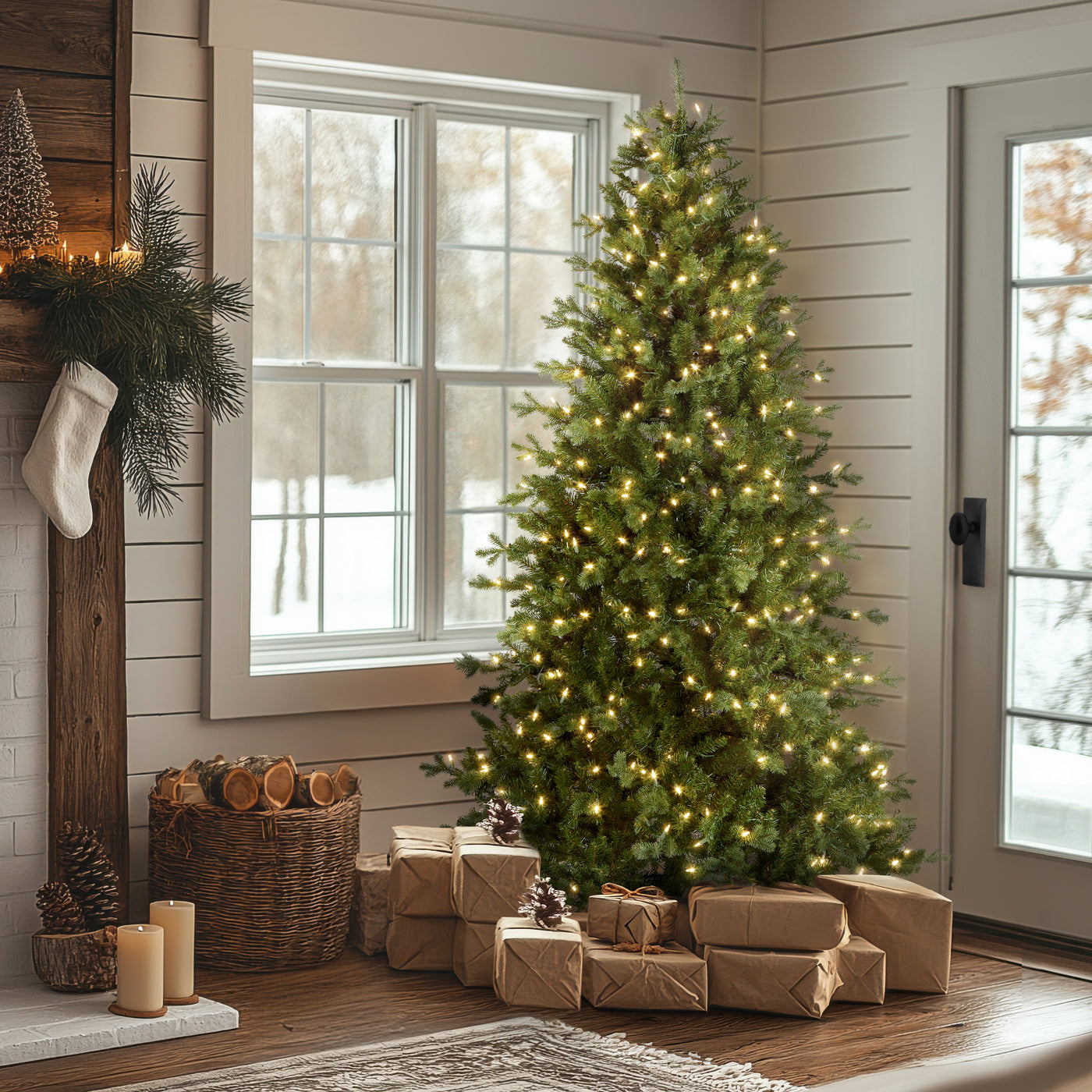 7.5 ft. Pre-Lit Northern Spruce Memory-Shape Tree with PowerConnect Dual Color LED Lights and Music Match - National Tree Company