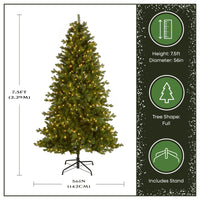 7.5 ft. Pre-Lit Northern Spruce Memory-Shape Tree with PowerConnect Dual Color LED Lights and Music Match - National Tree Company