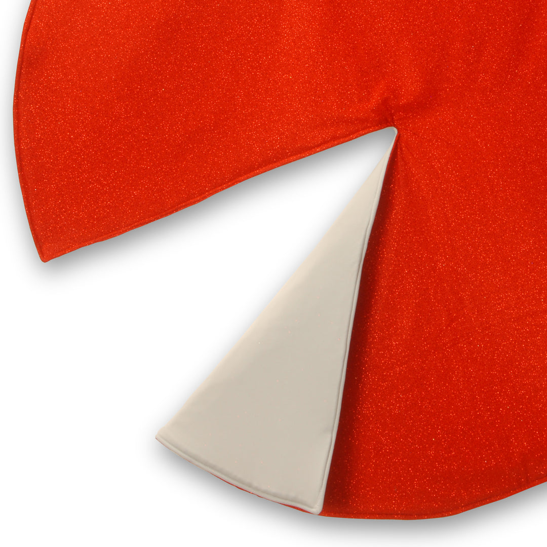 National Tree Company Christmas Tree Skirt, Red/Silver, Reversable, Christmas Collection, 54 Inches