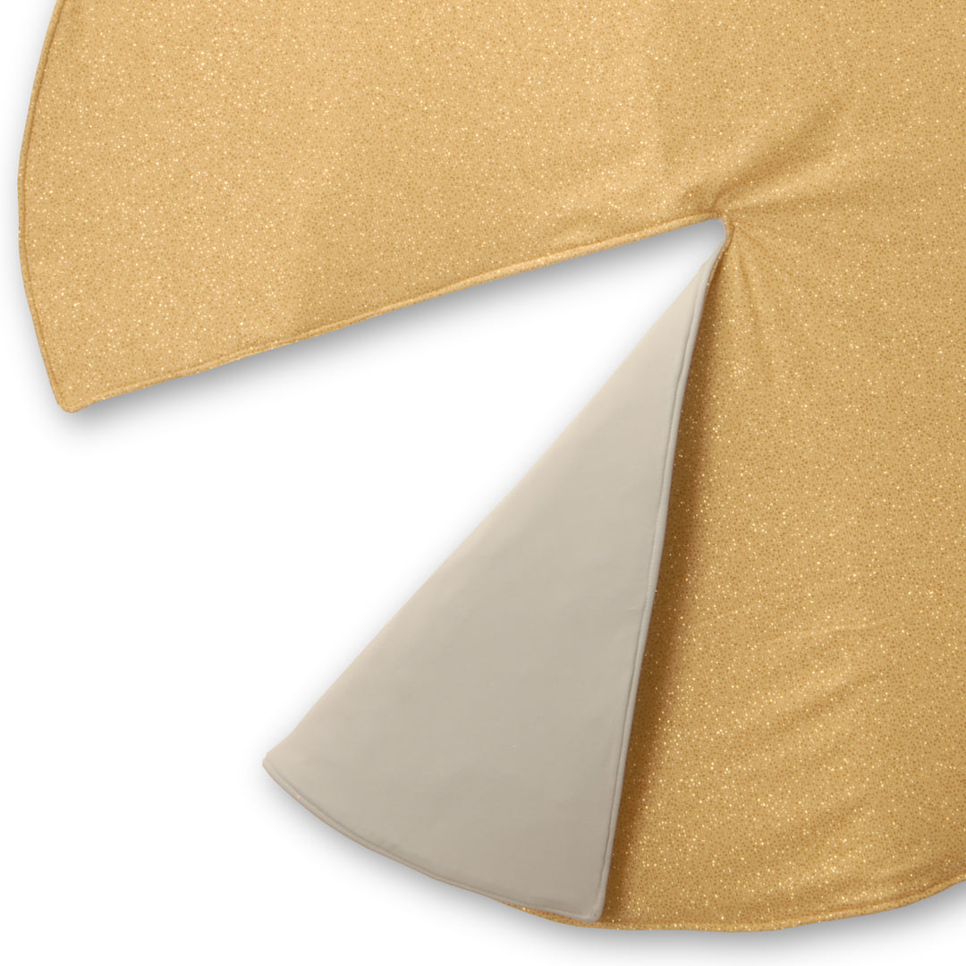 National Tree Company Christmas Tree Skirt, Gold/Silver, Reversable, Christmas Collection, 54 Inches