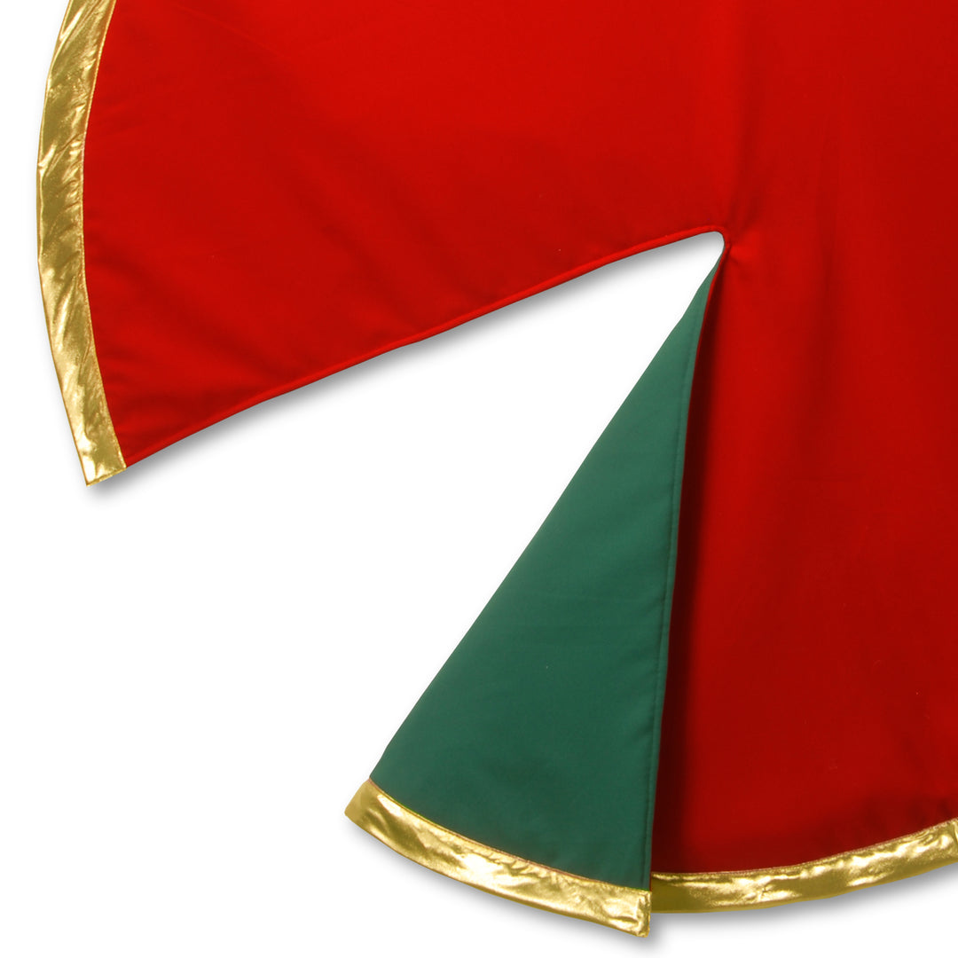 National Tree Company Christmas Tree Skirt, Red/Green, Reversable, Christmas Collection, 54 Inches