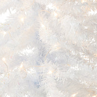 4 ft. Pre-Lit Tinsel Collection White Iridescent Tree with Clear Lights - National Tree Company