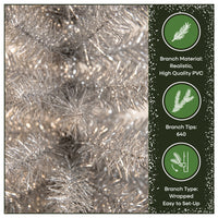 7 ft. Tinsel Collection Silver Tree - National Tree Company