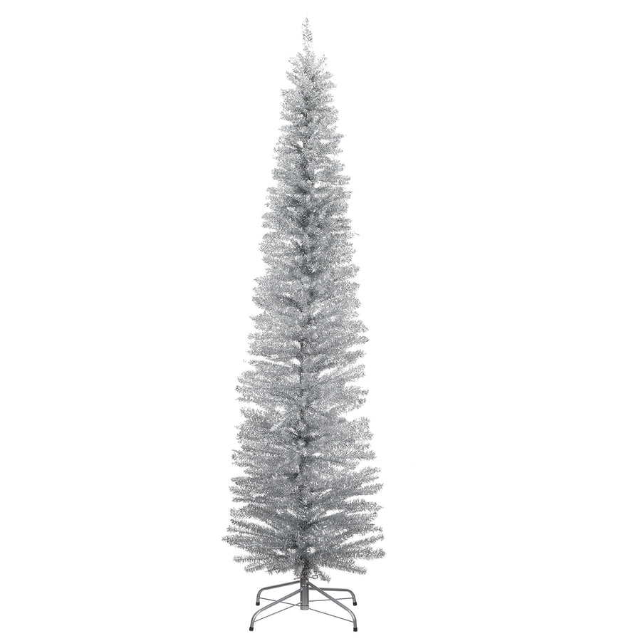7 ft. Tinsel Collection Silver Tree - National Tree Company