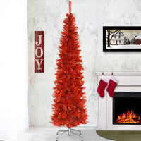 6 ft. Tinsel Collection Red Tree - National Tree Company