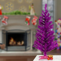 3 ft. Tinsel Collection Magenta Pink Tree - National Tree Company