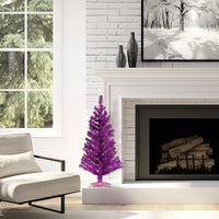 3 ft. Tinsel Collection Magenta Pink Tree - National Tree Company