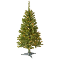 4.5 ft. Pre-Lit Canadian Grande Fir Tree with Clear Lights - National Tree Company