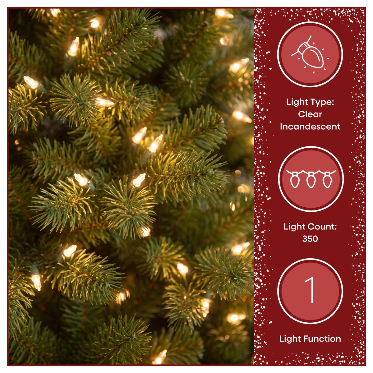 6 ft. Pre-Lit Winchester Pine Hinged Tree with Clear Lights, Plug-In - National Tree Company