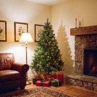7.5 ft. Pre-Lit Winchester Pine Hinged Tree with Clear Lights, Plug-In - National Tree Company