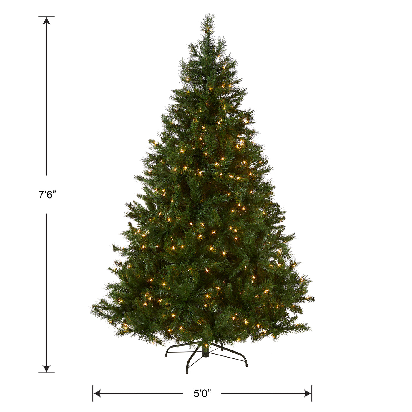 7.5 ft. Pre-Lit Winchester Pine Tree with Clear Lights - National Tree Company