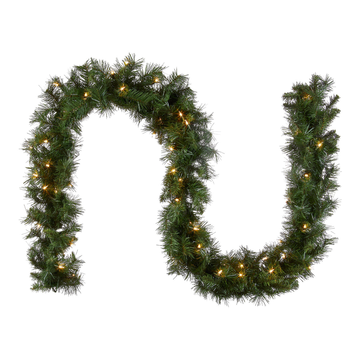 9 ft. Pre-Lit Winchester Pine Garland with Clear Lights, Plug-In - National Tree Company
