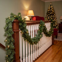9 ft. Pre-Lit Winchester Pine Garland with Clear Lights, Plug-In - National Tree Company
